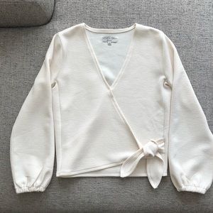 Madewell wrap top